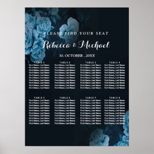 Simple Flora Gold Geometric Frame Poster