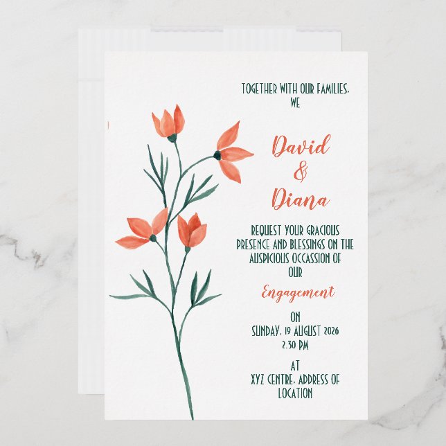 Simple Floral  (Envelope)