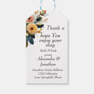 SIMPLE FLORAL ART GIFT TAGS