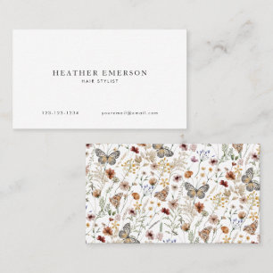 Simple Floral Business Cards