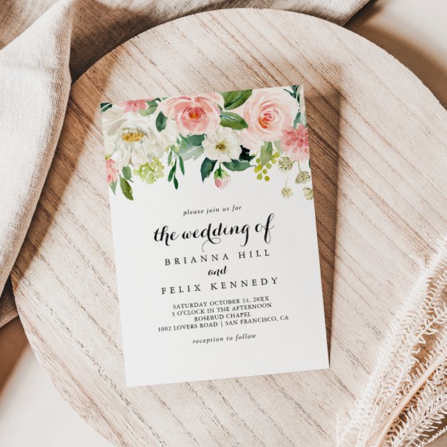 Simple Floral Green Calligraphy The Wedding Of Invitation (Creator Uploaded)