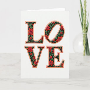 Simple Floral Love Card