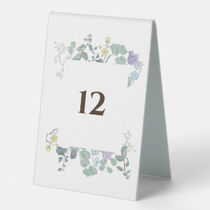 Simple Floral minimalist Wedding Table Numbers
