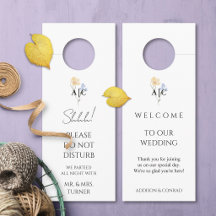 Simple Floral Monogram Wedding