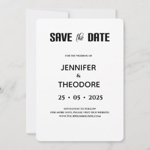 Simple Floral Mountain Horizontal Save The Date