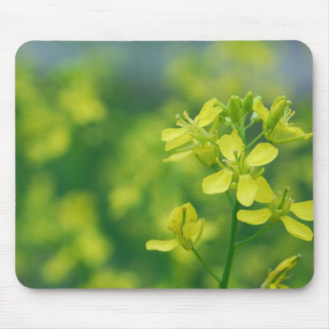 Simple Floral Mouse Pad (Front)