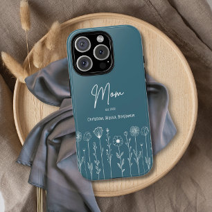 Simple Floral Nana Custom Title iPhone 16 Pro Max Case