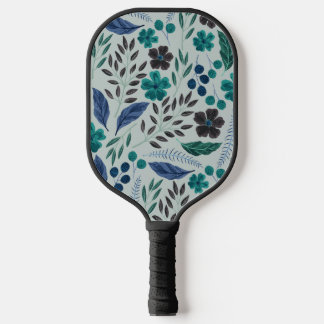 Simple Floral pattern pickleball paddle