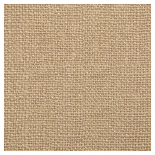 Simple floral rustic burlap texture fabric (Swatch)