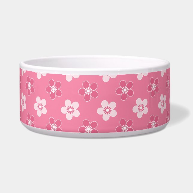  simple floral solid pink pattern retro small flow (Right)