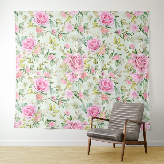 Simple Floral Tapestry (In Situ (Horizontal))