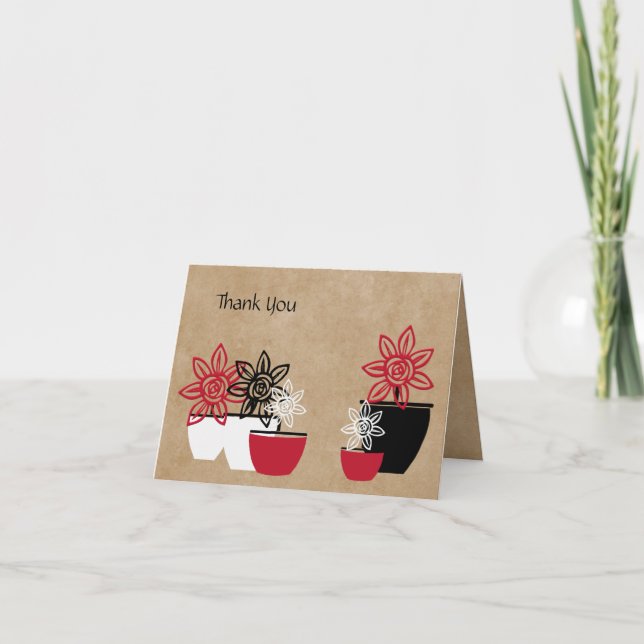 Simple Floral Thank You Card (Front)