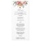 Simple Floral Watercolor Bouquet Wedding Menu Card