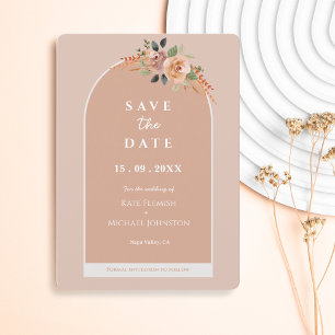 Simple Floral Wedding Invitation