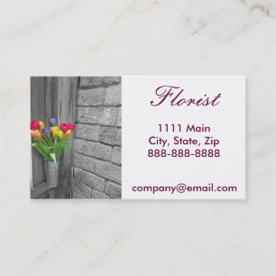 Simple  Florist Business Card