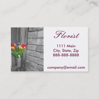 Simple  Florist Business Card