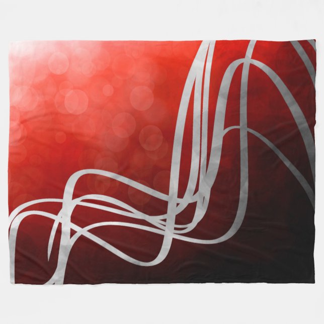 Simple Flow3 - Fleece Blanket (Front (Horizontal))