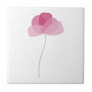 Simple Flower Ceramic Tile