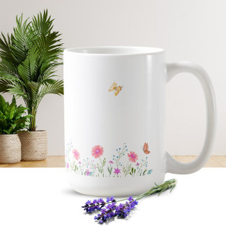 Simple Flower Design Mug