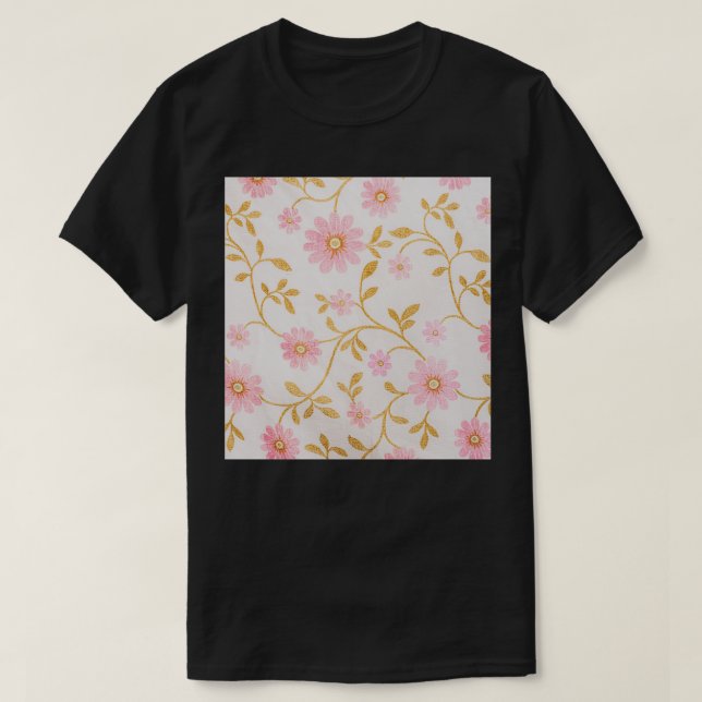 Simple Flower Pattern T-Shirt (Design Front)
