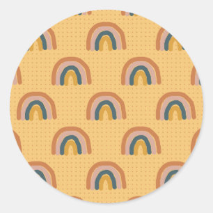 Simple Flower Tattoos Classic Round Sticker