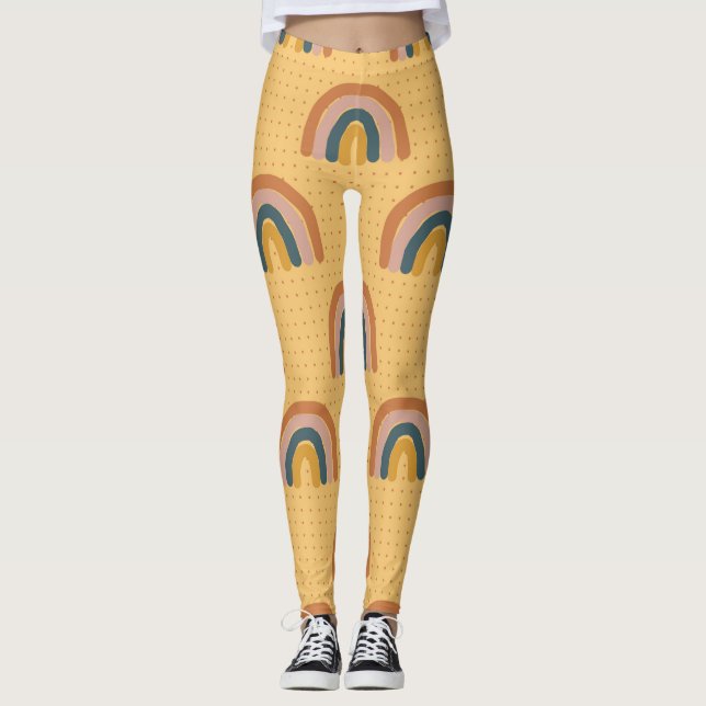 Simple Flower Tattoos Leggings (Front)