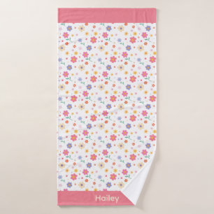 Simple Flowers Bath Towel