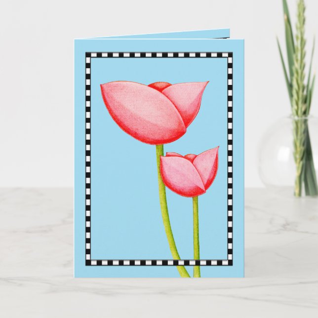 Simple Flowers Card (Front)