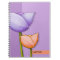 Simple Flowers purple orange Notebook