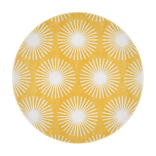 Simple flowers: Scandinavian seamless design. Cutting Board (Front)