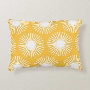 Simple flowers: Scandinavian seamless design. Decorative Cushion