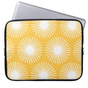 Simple flowers: Scandinavian seamless design. Laptop Sleeve