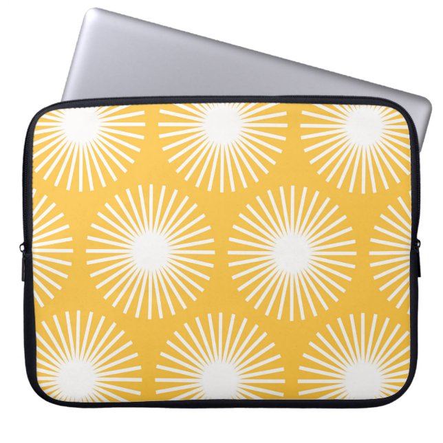 Simple flowers: Scandinavian seamless design. Laptop Sleeve (Front)