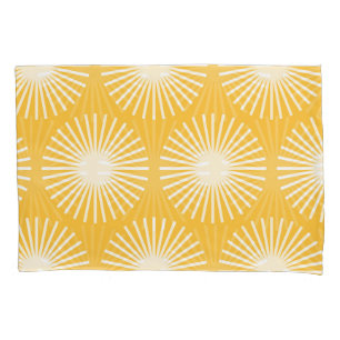 Simple flowers: Scandinavian seamless design. Pillowcase