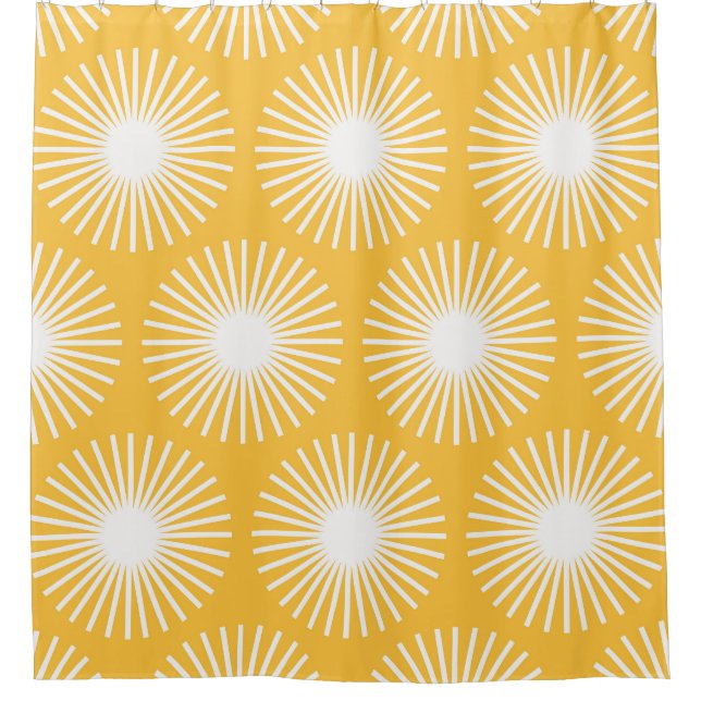 Simple flowers: Scandinavian seamless design. Shower Curtain (Front)