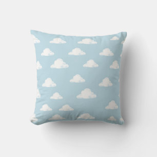 Simple Fluffy Clouds Sky Nursery Kids Pattern Cushion