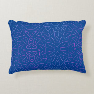 Simple Flutter Blue Decorative Cushion