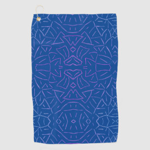 Simple Flutter Blue Golf Towel
