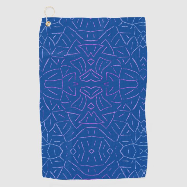 Simple Flutter Blue     Golf Towel (Front)