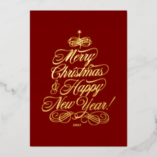 Simple Foil Christmas Card