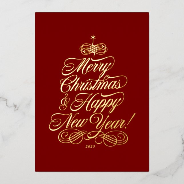 Simple Foil Christmas Card (Front)