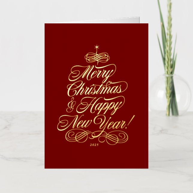 Simple Foil Christmas Card (Front)