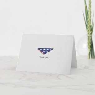 Simple folded American flag veterans design Card