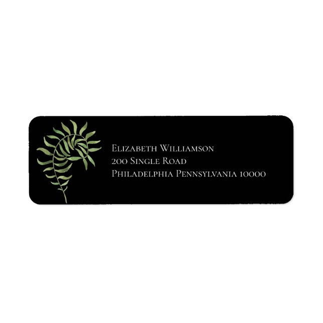 Simple Foliage Bride/black (Front)