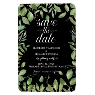 Simple Foliage Save The Date/Wedding Magnet