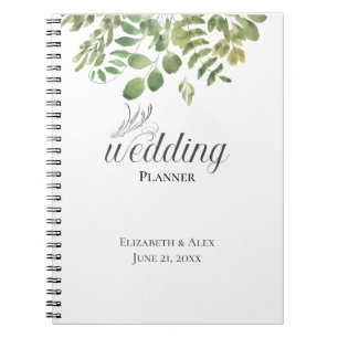 Simple Foliage, Wedding Planner Notebook