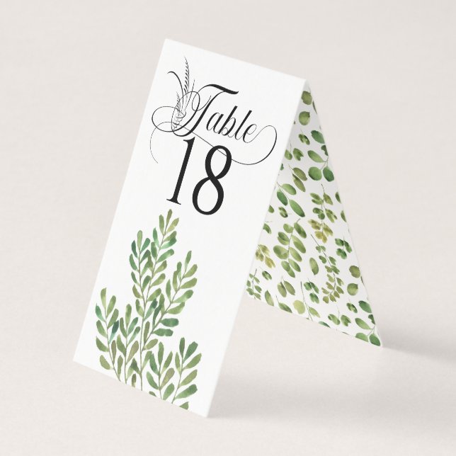 Simple Foliage Wedding Reception (Back)