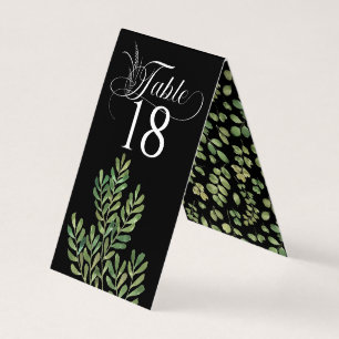 Simple Foliage Wedding Reception