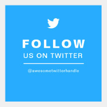 Simple Follow Us On Twitter