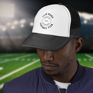 Simple Football Club Name Logo  Trucker Hat